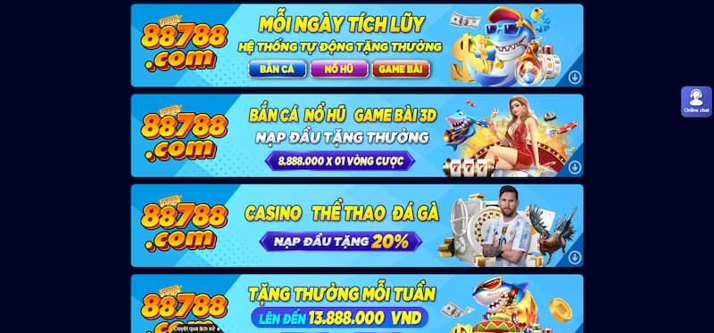 88788 - Nhà cái cá cược trực tuyến TOP đầu thị trường Việt Nam 5 Khuyến Mãi Nhà Cái 88788
