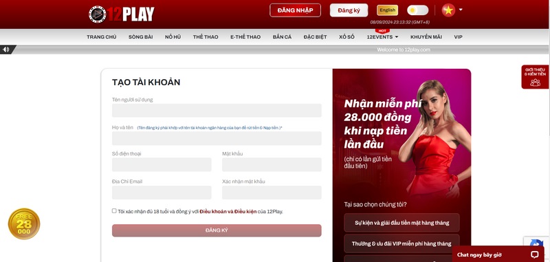 12Play - Sân Chơi Giải Trí Ăn Khách Nhất Thị Trường Hiện Nay 6 Hướng Dẫn Tạo Tài Khoản Nhanh Chóng Và Dễ Hiểu